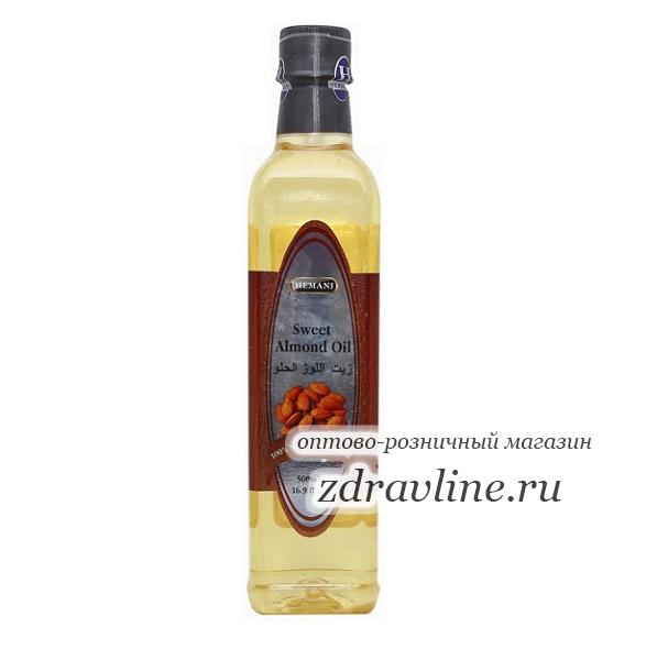 Масло сладкого миндаля от Hemani, 500 мл