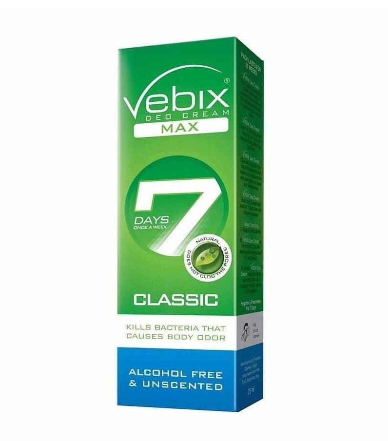 Дезодорант крем от пота и запаха ног "VEBIX 7 DAYS" классик 25 мл