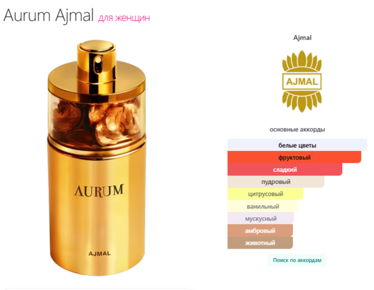 Аджмал Аурум Ajmal Aurum  75 мл