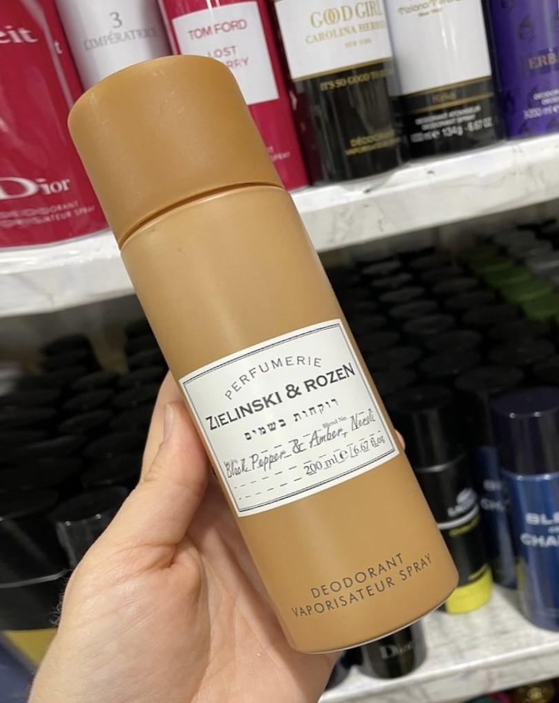 Дезодорант Zielinski & Rozen Black Pepper и Amber, Neroli Зеленски Черный Перец Амбра Нероли