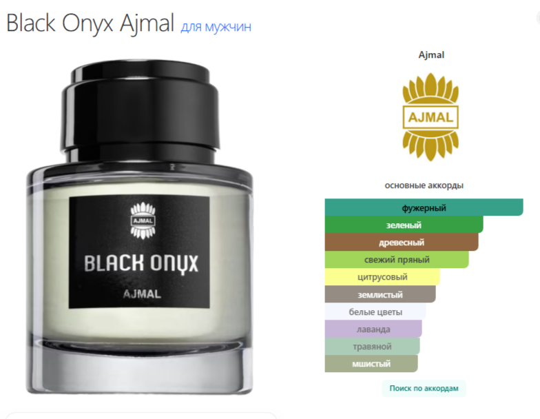 Духи Black Onyx Ajmal Аджмал Блэк Оникс 100 мл