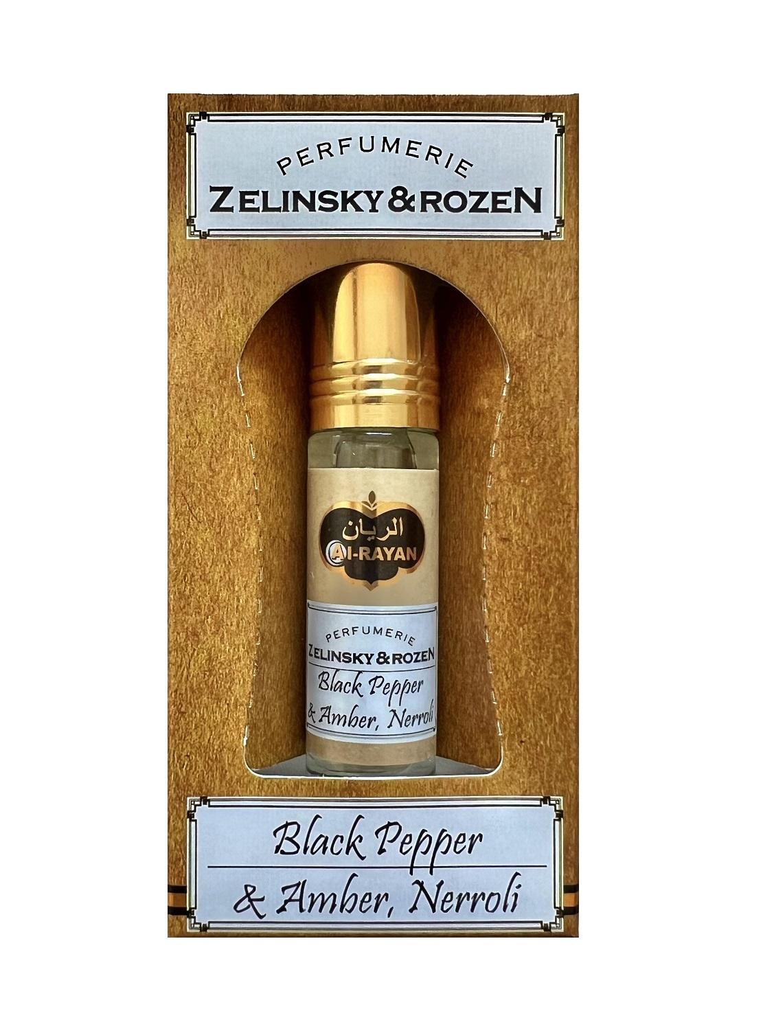 Масляные духи Black Pepper & Amber, Neroli Зеленский Черный Перец Амбра Нероли Al Rayan 6 мл