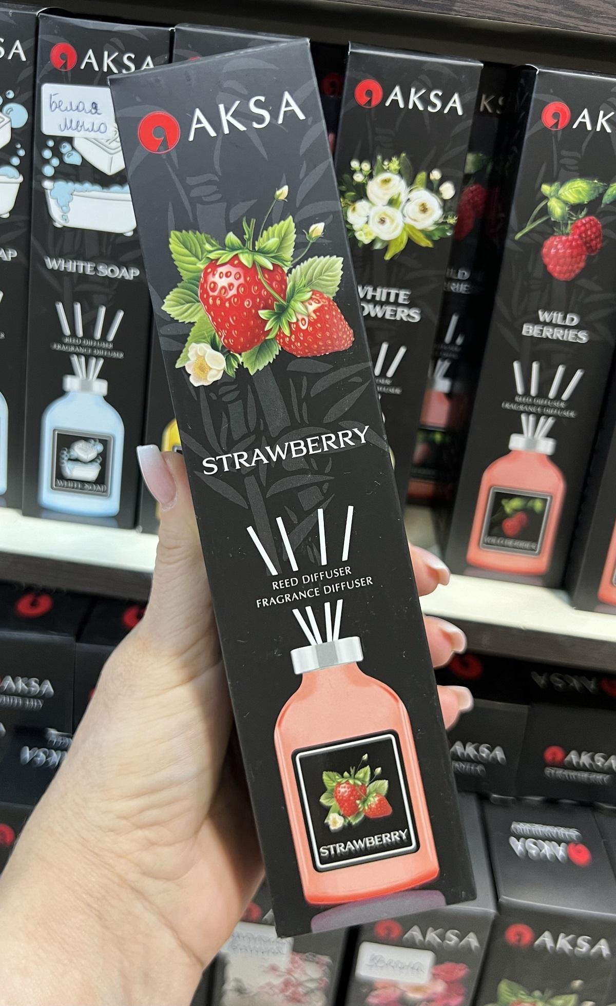 Ароматический диффузор для дома Клубника Strawberry Aksa 100 мл