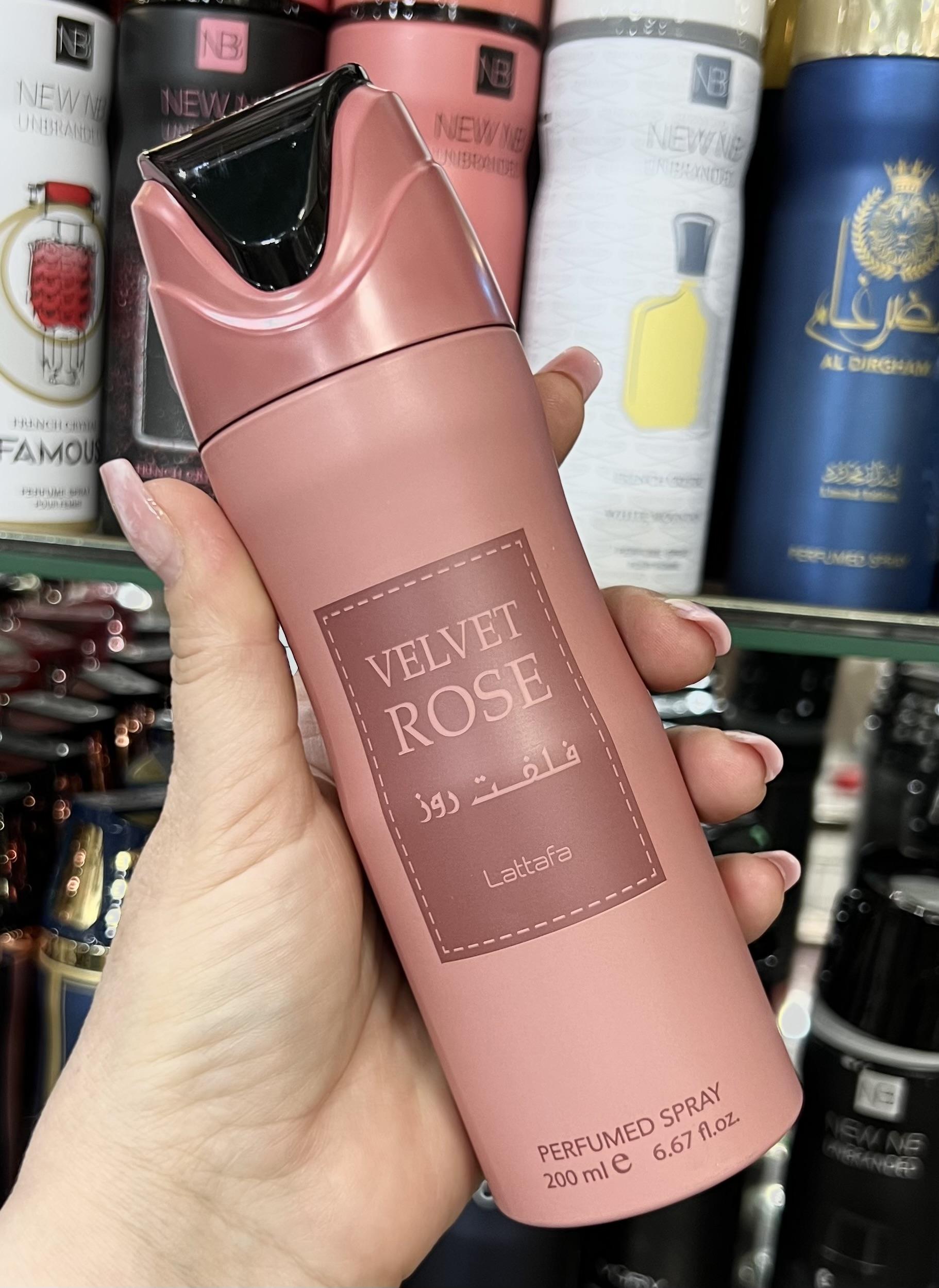 Дезодорант Вельвет Роза Латафа Парфюмс Velvet Rose Lattafa Perfumes