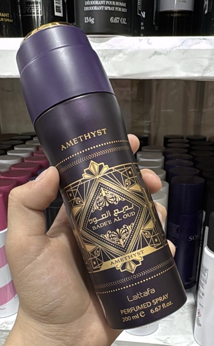 Дезодорант Бади Аль Уд Аметист Латафа Парфюмс Badee Al Oud Amethyst Lattafa Perfumes