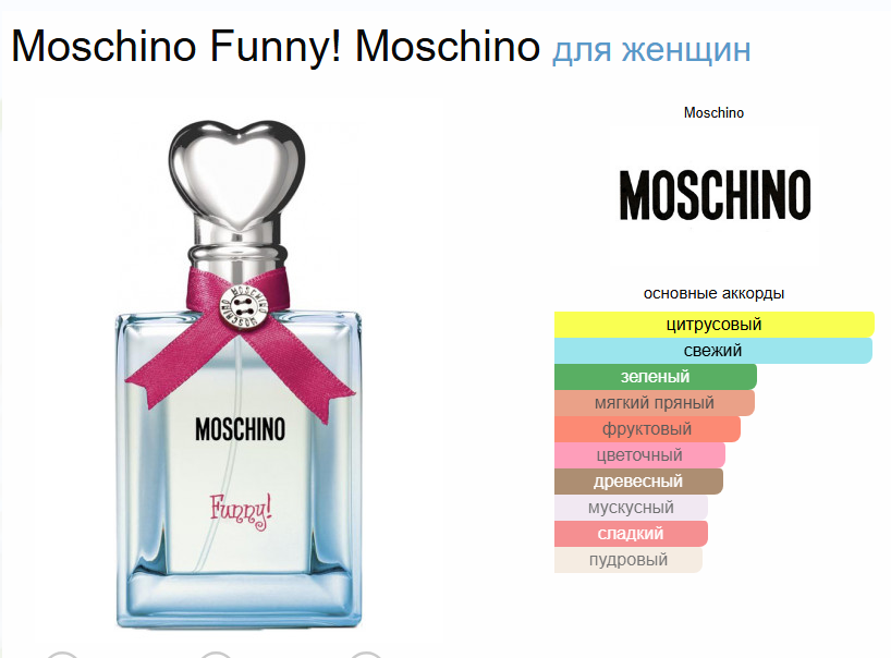 Москино Фанни Moschino Funny! Moschino EDT 100 мл