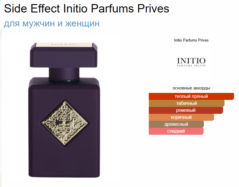 Духи Initio Side Effect Инитио Побочный Эффект