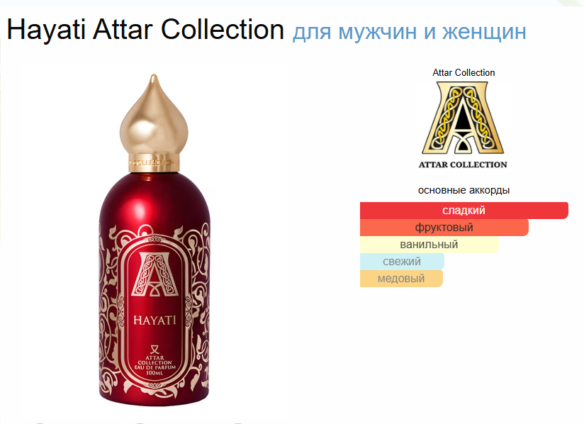 Духи Hayati Attar Collection Хаяти