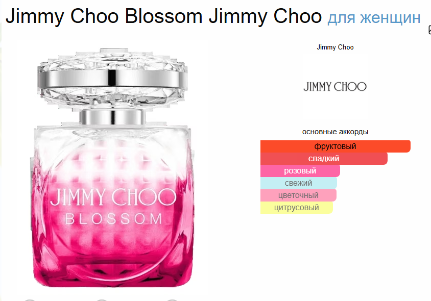 Джимми Чу Блоссом Jimmy Choo Blossom EDР 100 мл