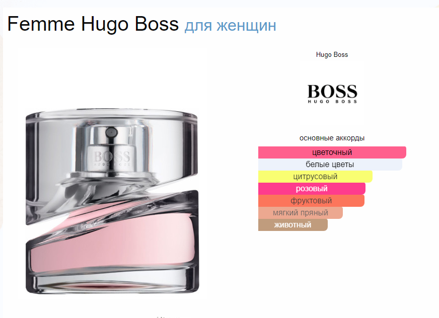 Женский Хуго Босс Femme Hugo Boss 50 мл