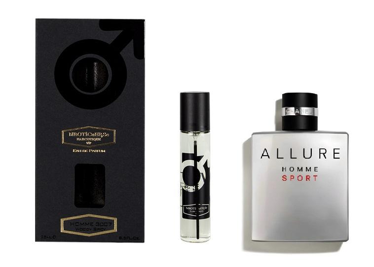 NARKOTIC ROSE & VIP 3007 Аллюр Хомм Спорт Шанель Allure Homme Sport Chanel 25 мл