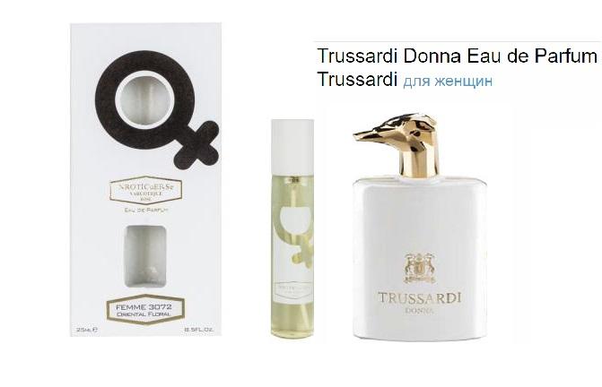 Духи NARKOTIC ROSE & VIP 3072 Трусарди Донна Trussardi Donna 25 мл