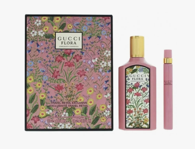 Набор оригинал Гуччи Флора Великолепная Гардения Flora by Gucci Gorgeous Gardenia Gucci EDP 100 мл + 10 мл