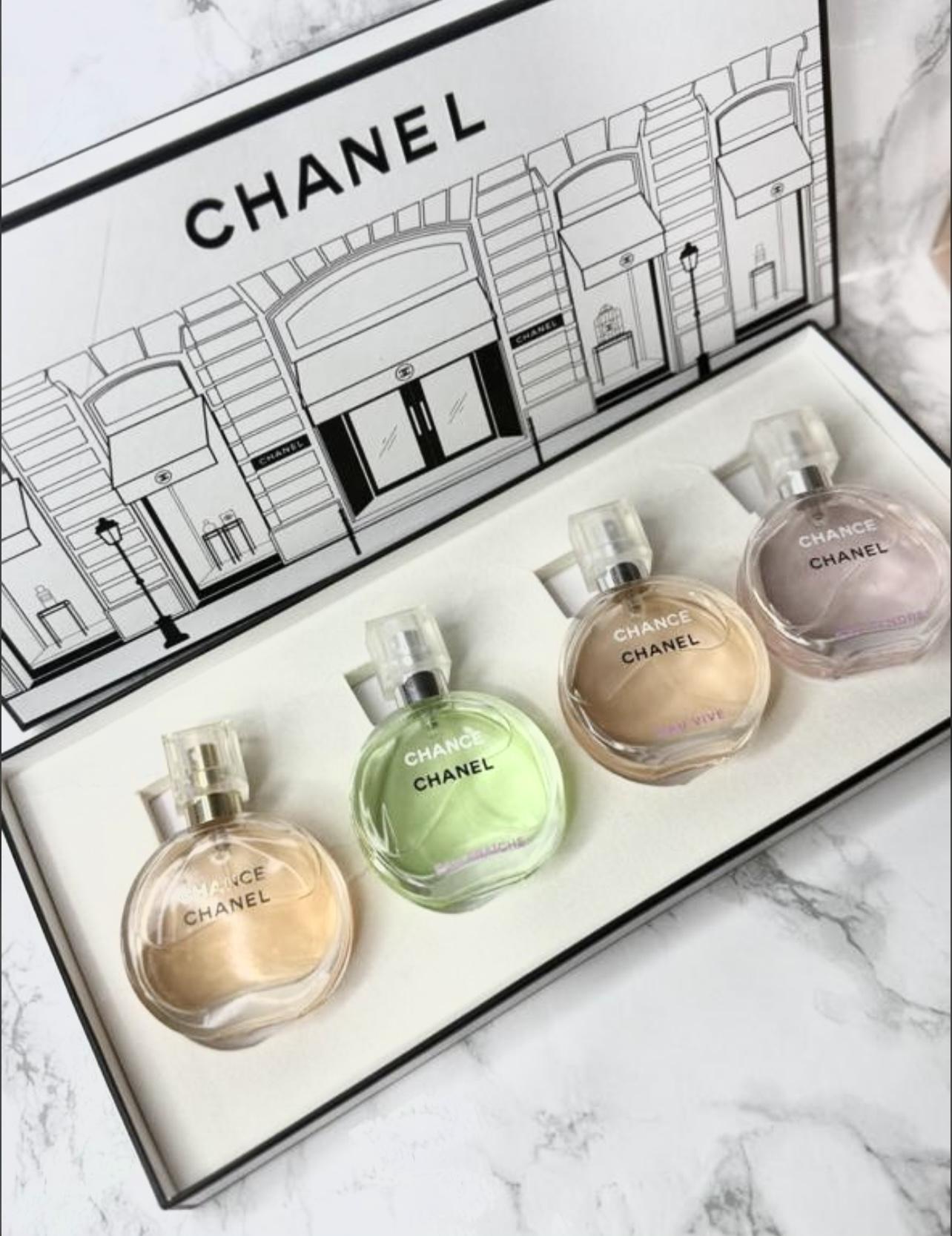 Подарочный парфюмерный набор Шанель Chanel 4 шт по 30 мл