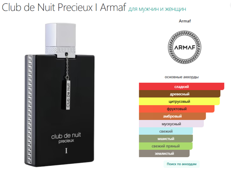 Клуб де Нуит Драгоценный Армаф Club de Nuit Precieux I Armaf 100 мл